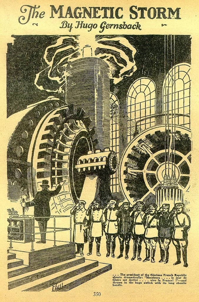 An illustration from Amazing Stories Volume 01 Number 04, 1926, leaf 61