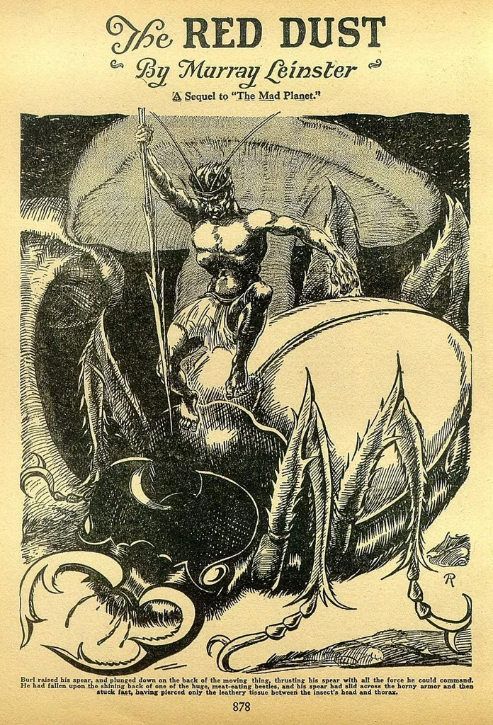 An illustration from Amazing Stories Volume 01 Number 10, 1927, leaf 6