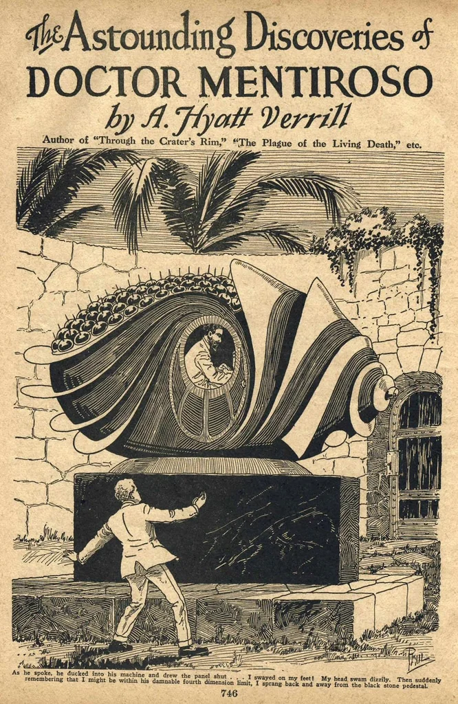 An illustration from Amazing Stories Volume 02 Number 08, 1927, leaf 27