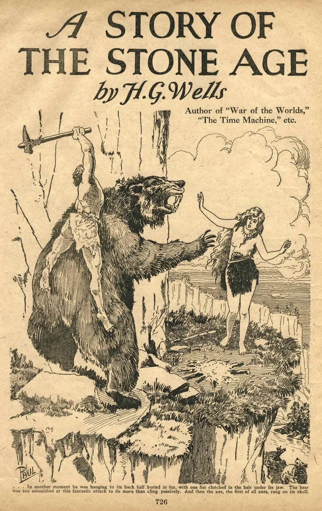 An illustration from Amazing Stories Volume 02 Number 08, 1927, leaf 7