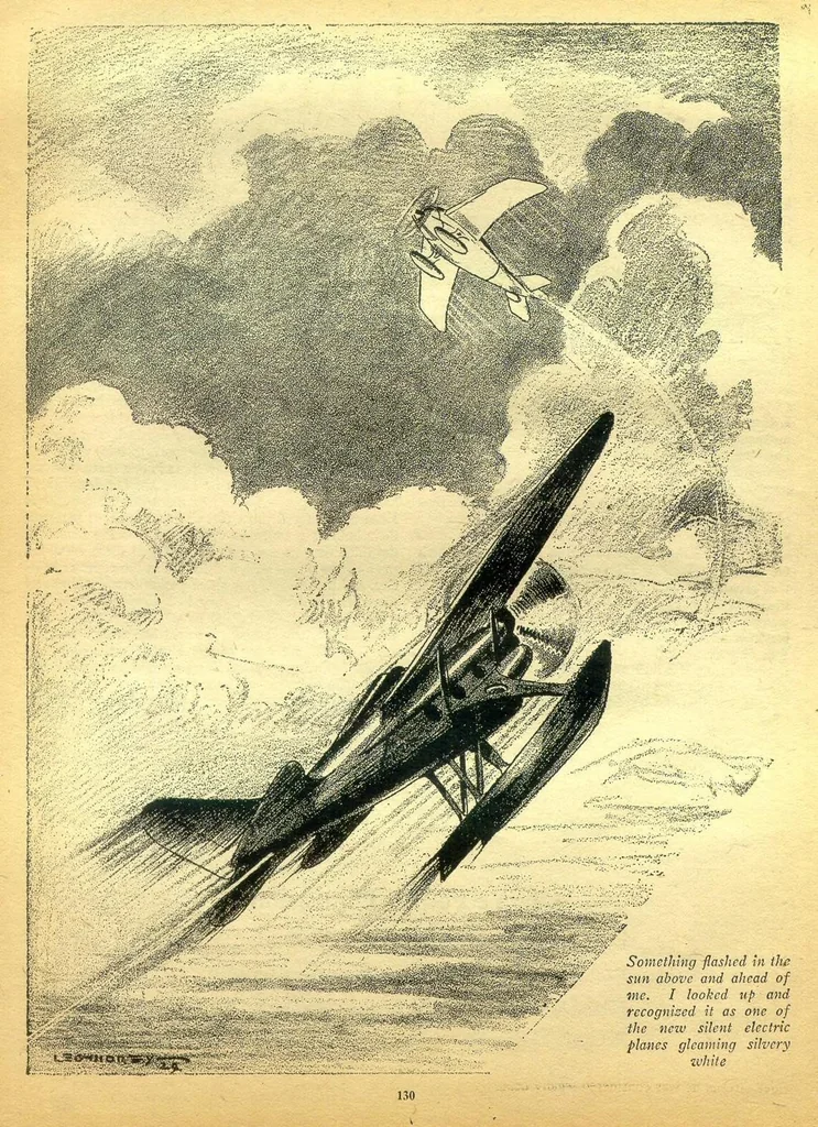 An illustration from Amazing Stories Volume 05 Number 02, 1930, leaf 34