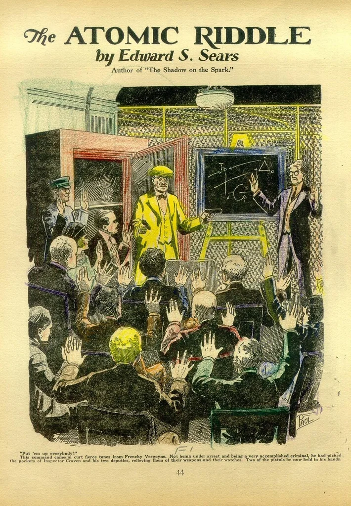 An illustration from Amazing Stories Quarterly, Vol. 1, No. 1 (Winter 1928), 1928, leaf 45