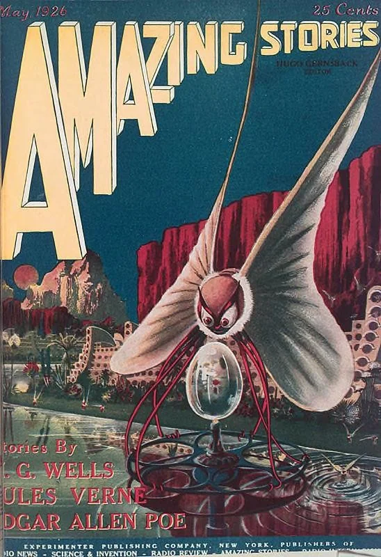 An illustration from Amazing Stories, Vol. 1, No. 2 (May 1926), 1926, leaf 0