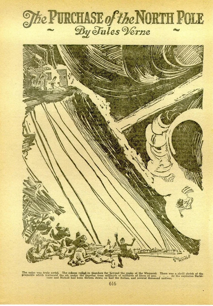 An illustration from Amazing Stories, Vol. 1, No. 7 (October 1926), 1926, leaf 40