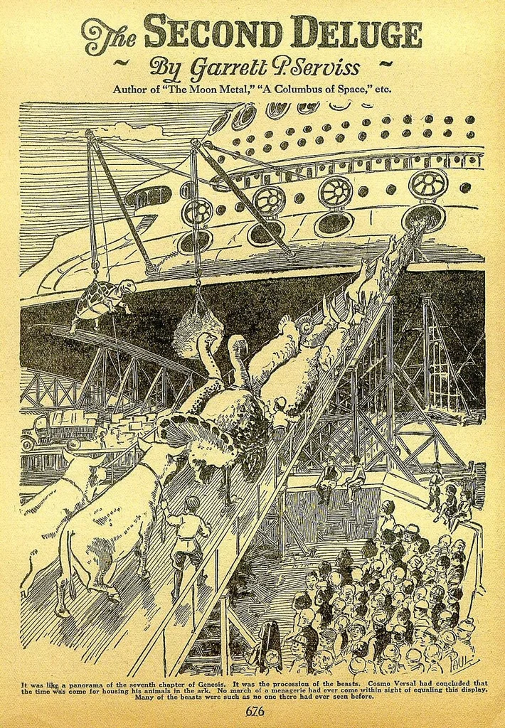 An illustration from Amazing Stories, Vol. 1, No. 8 (November 1926), 1926, leaf 4