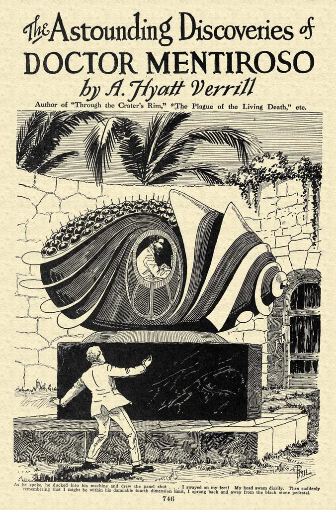 An illustration from Amazing Stories, Vol. 2, No. 8 (November 1927), 1927, leaf 25
