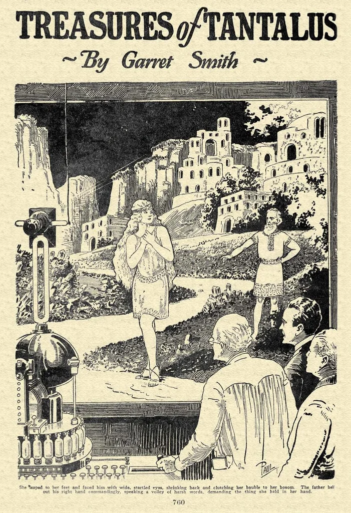 An illustration from Amazing Stories, Vol. 2, No. 8 (November 1927), 1927, leaf 39