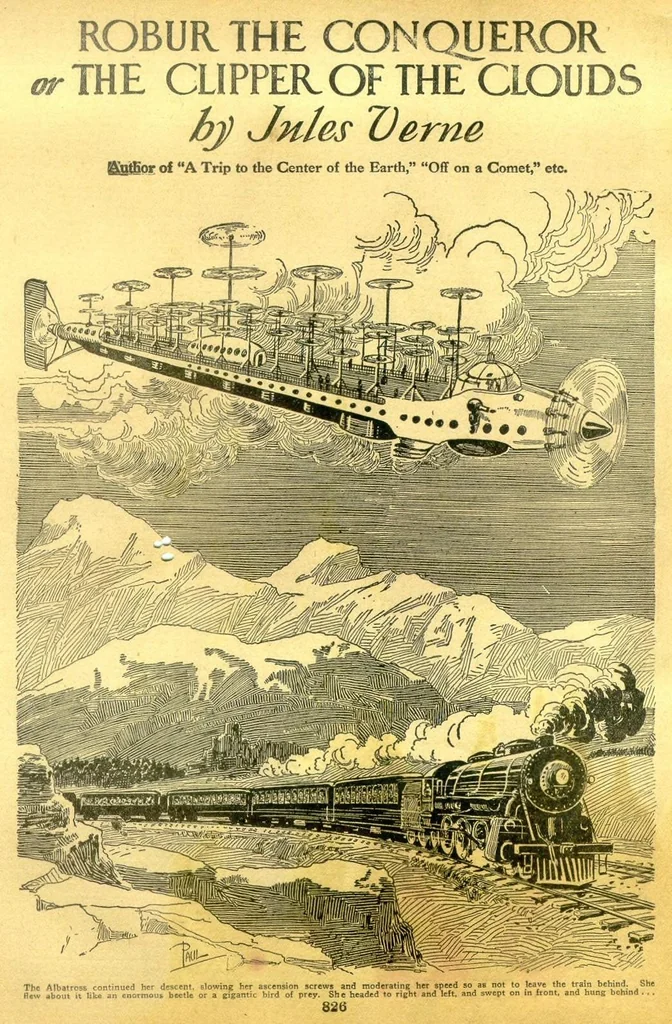 An illustration from Amazing Stories, Vol. 2, No. 9 (December 1927), 1927, leaf 7