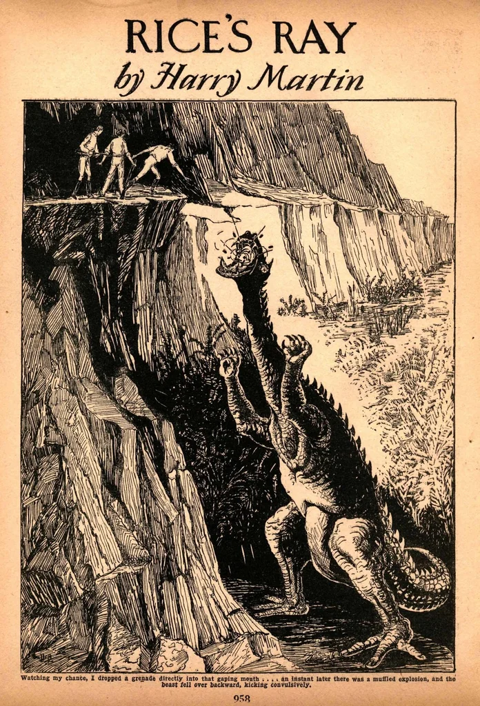 An illustration from Amazing Stories, Vol. 2, No. 10 (January 1928), 1928, leaf 39