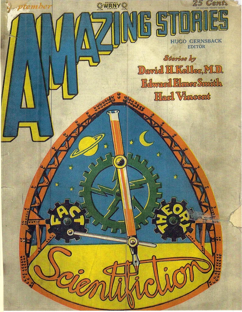 An illustration from Amazing Stories, Vol. 3, No. 6 (September 1928), 1928, leaf 0