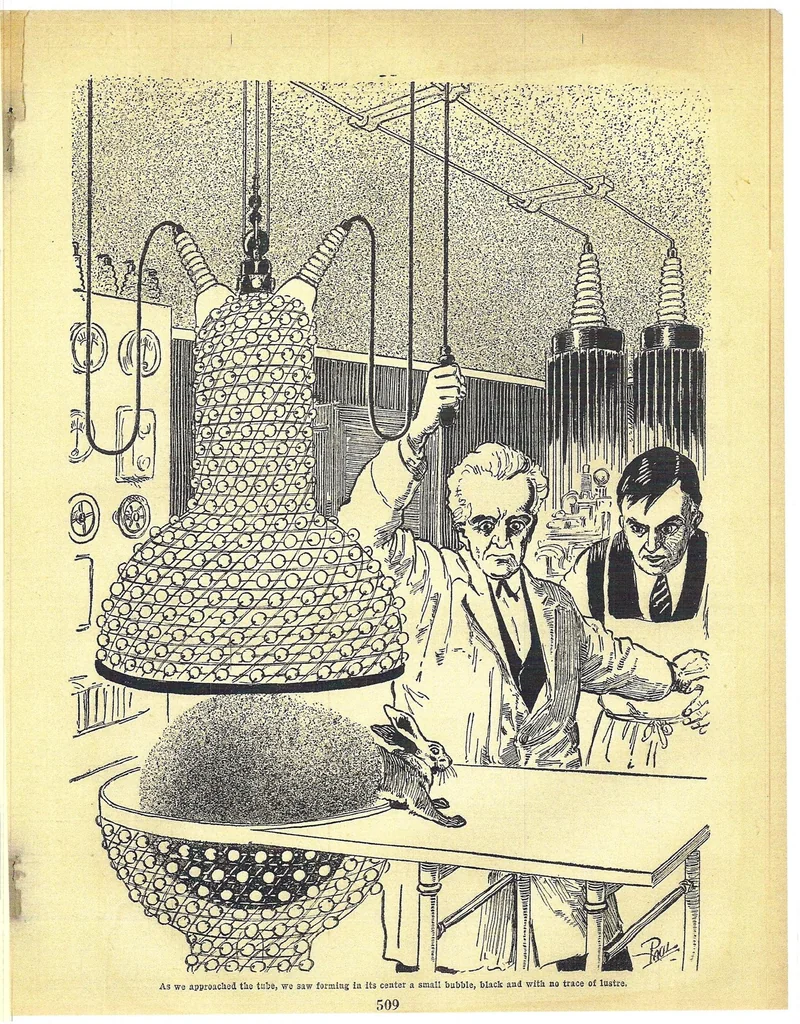 An illustration from Amazing Stories, Vol. 3, No. 6 (September 1928), 1928, leaf 29