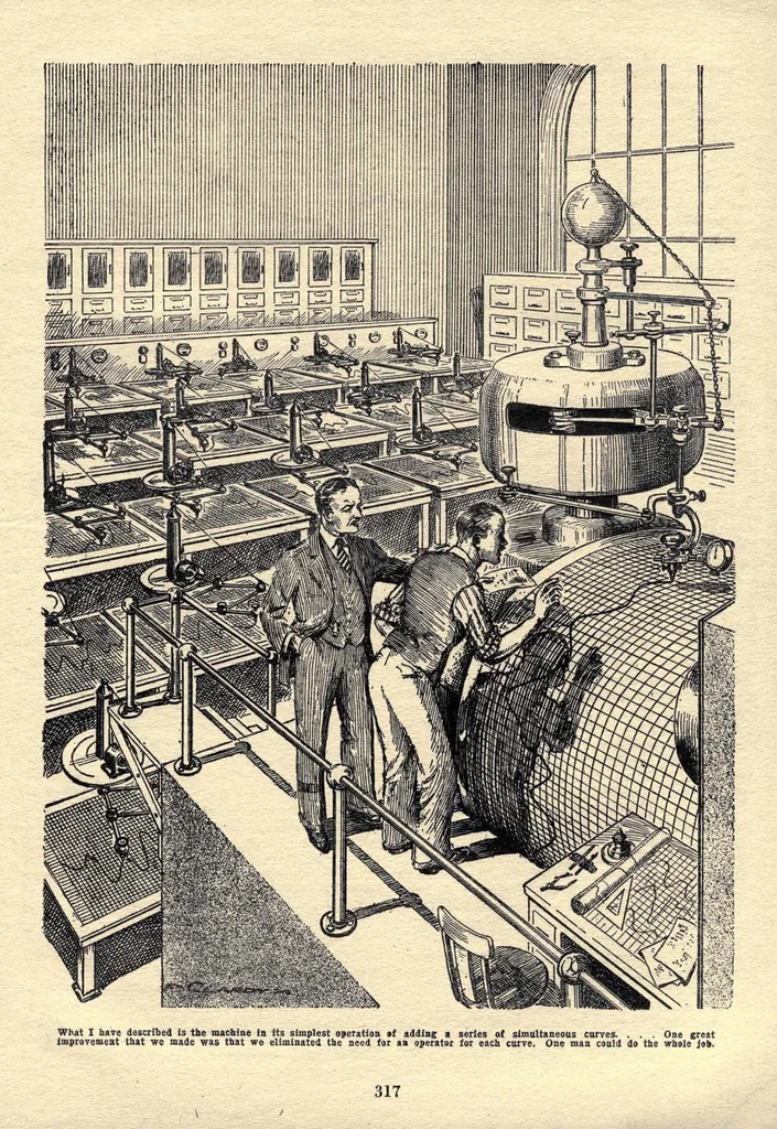 An illustration from Amazing Stories, Vol. 4, No. 4 (July 1929), 1929, leaf 30