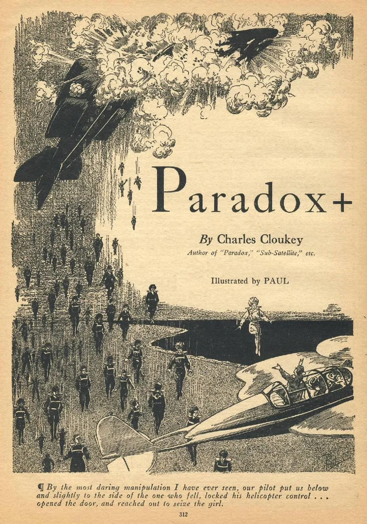 An illustration from Amazing Stories, Vol. 5, No. 4 (July 1930), 1930, leaf 24