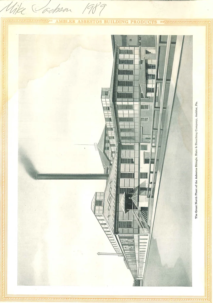 An illustration from Ambler Asbestos Building Lumber, 1922, leaf 1