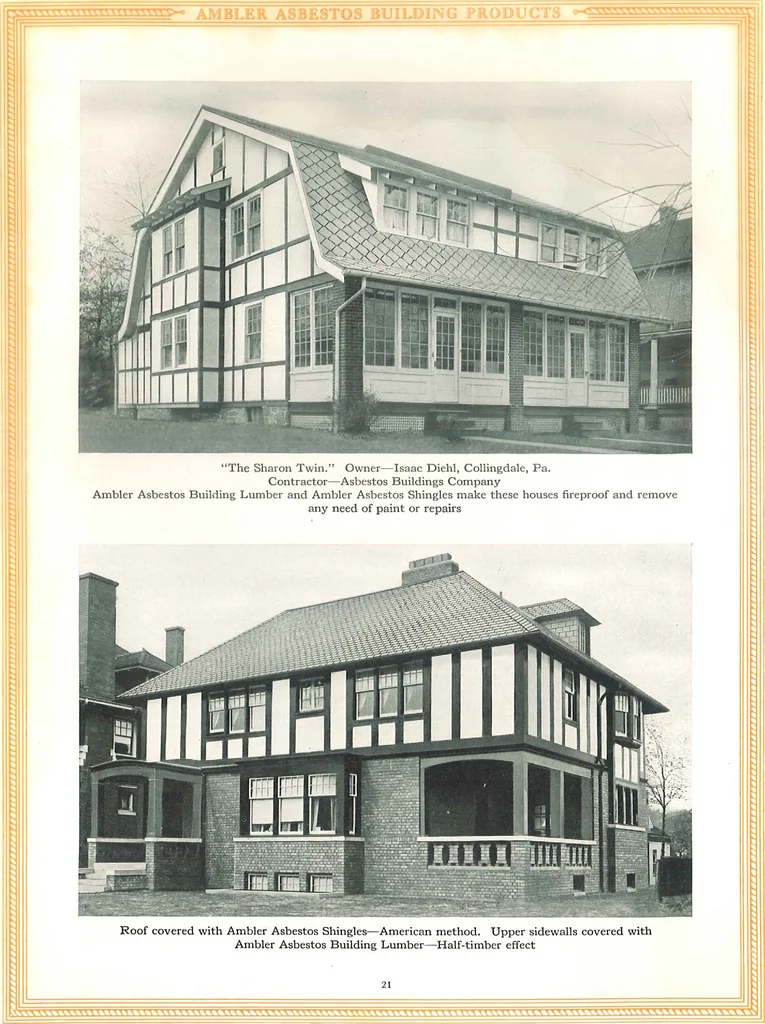 An illustration from Ambler Asbestos Building Lumber, 1922, leaf 22
