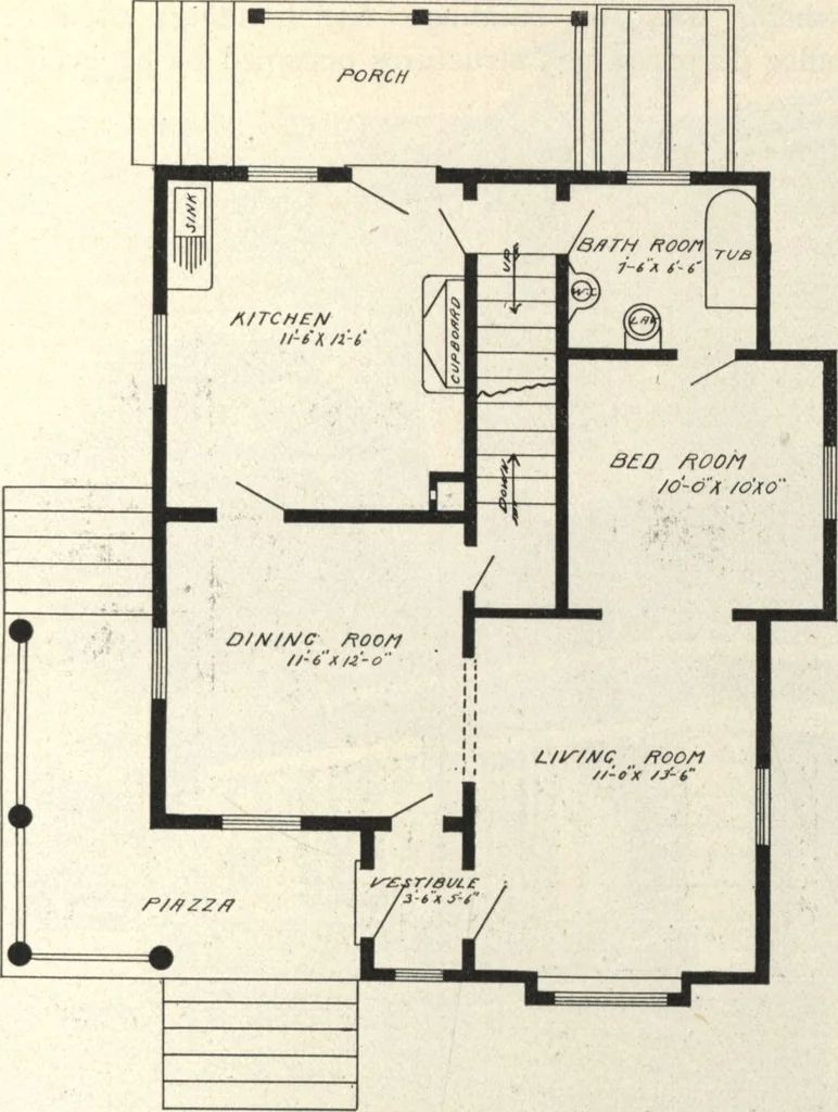 An illustration from American carpenter and builder, august 1906, 1906, leaf 48