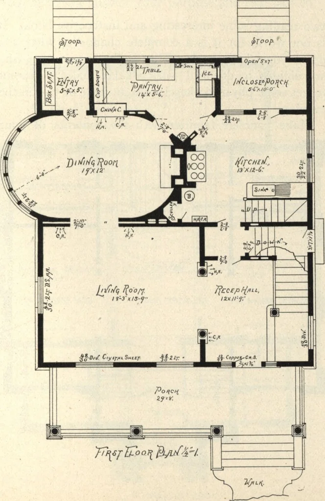 An illustration from American carpenter and builder, august 1906, 1906, leaf 50