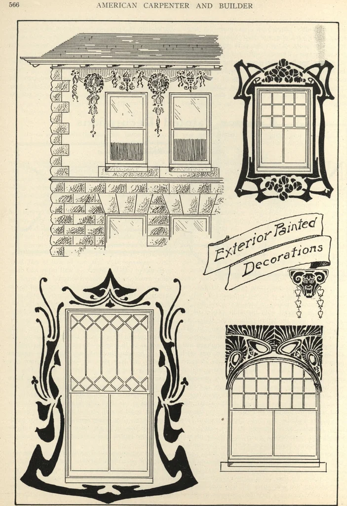 An illustration from American carpenter and builder, august 1906, 1906, leaf 61