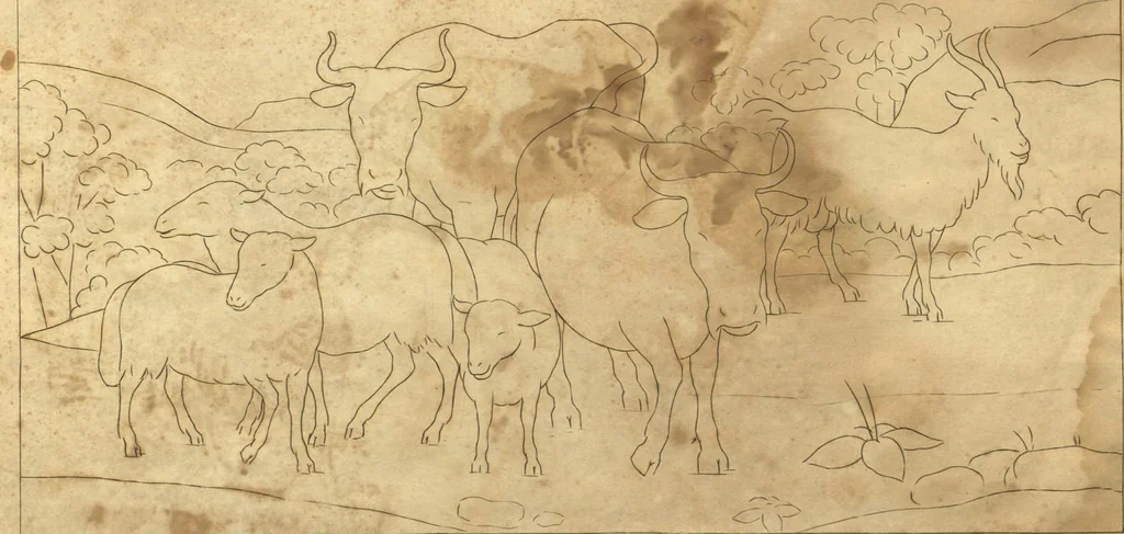 An illustration from American Drawing Magazine 1805, 1805, leaf 9