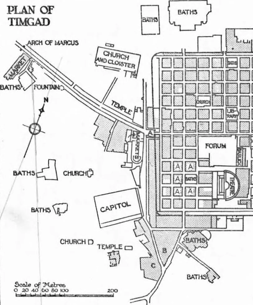 An illustration from Ancient town-planning, 1913, leaf 122