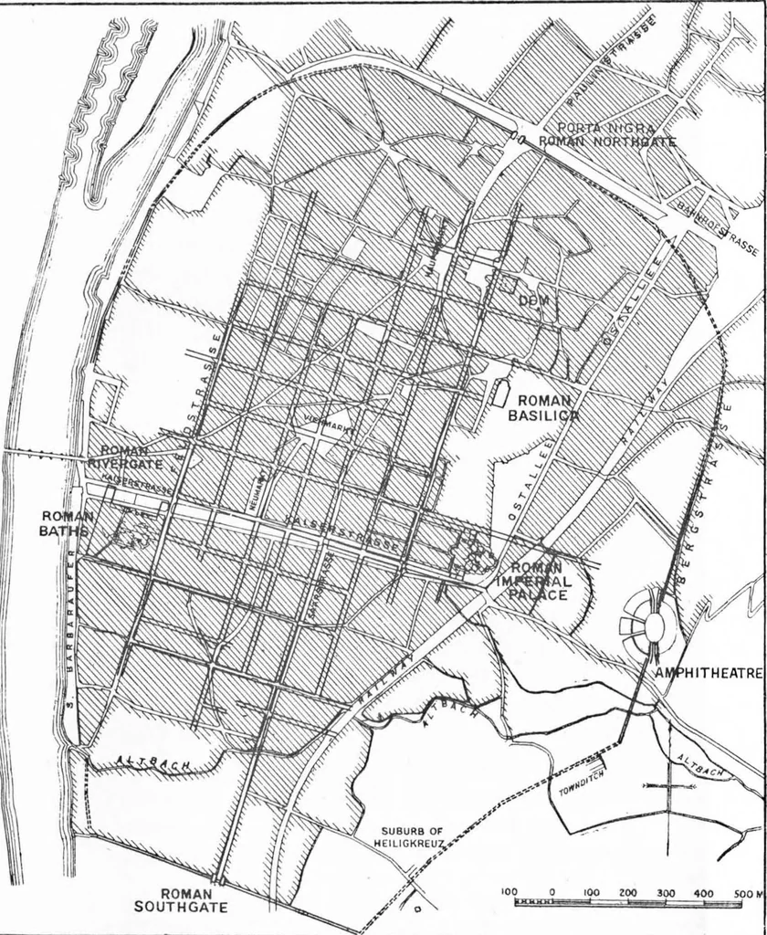 An illustration from Ancient town-planning, 1913, leaf 143