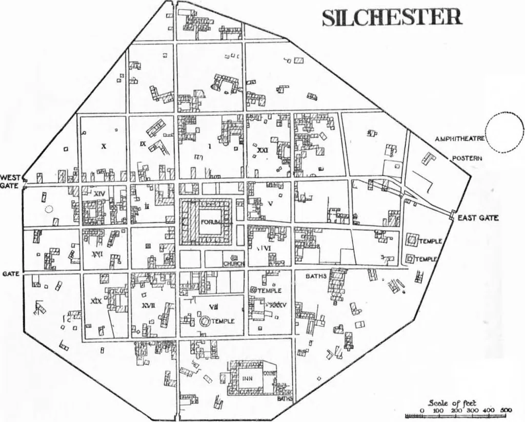 An illustration from Ancient town-planning, 1913, leaf 145