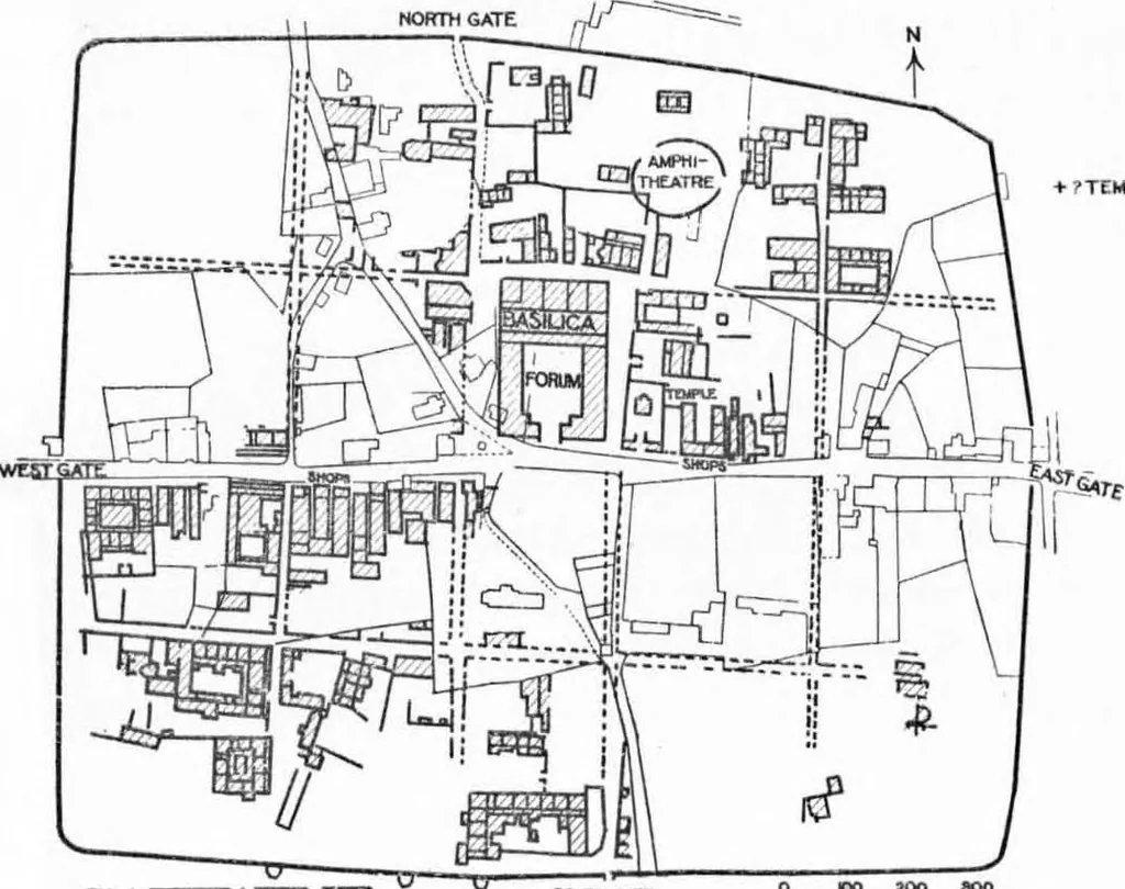 An illustration from Ancient town-planning, 1913, leaf 150