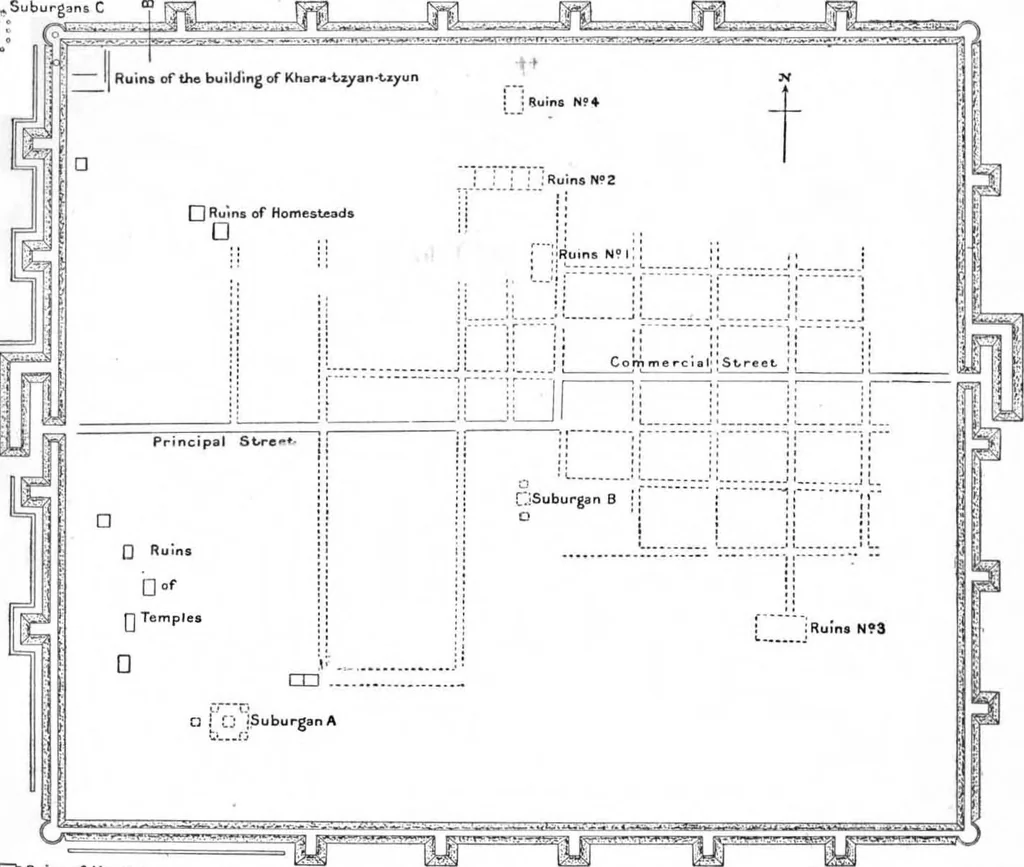 An illustration from Ancient town-planning, 1913, leaf 164