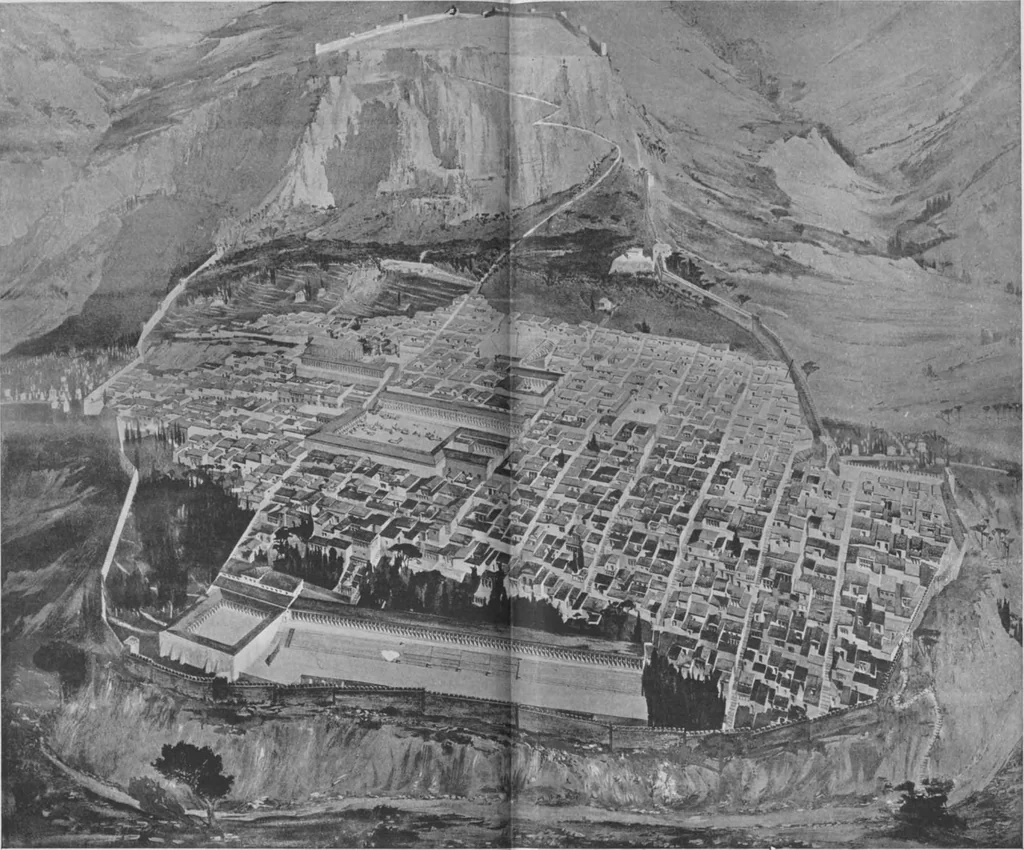 An illustration from Ancient town-planning, 1913, leaf 47
