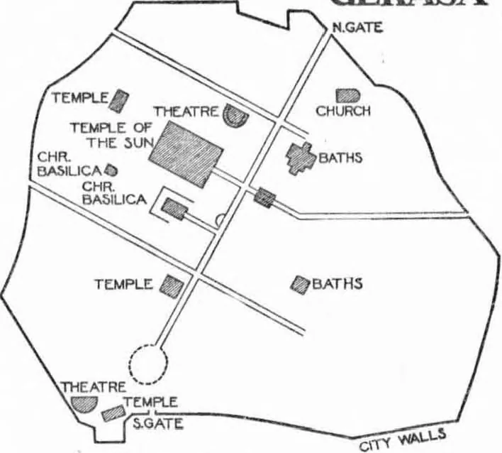 An illustration from Ancient town-planning, 1913, leaf 57