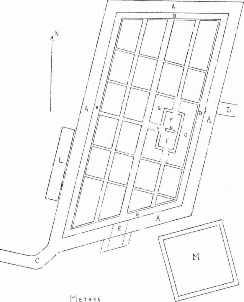 An illustration from Ancient town-planning, 1913, leaf 65