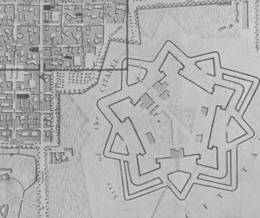An illustration from Ancient town-planning, 1913, leaf 95