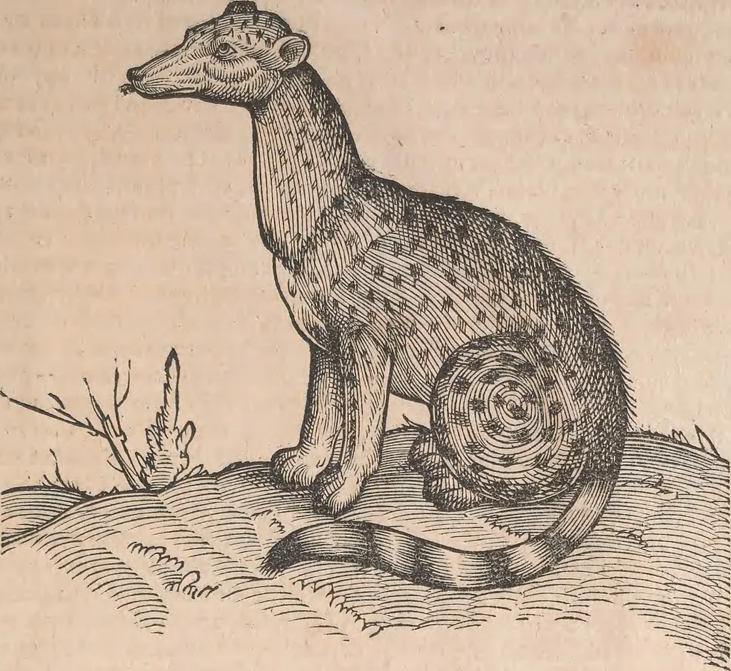 An illustration from Appendix historiae quadrupedum uiuiparorum & ouiparorum Conradi Gesneri Tigurini, 1554, leaf 24