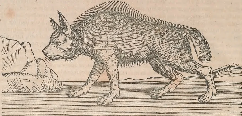 An illustration from Appendix historiae quadrupedum uiuiparorum & ouiparorum Conradi Gesneri Tigurini, 1554, leaf 27