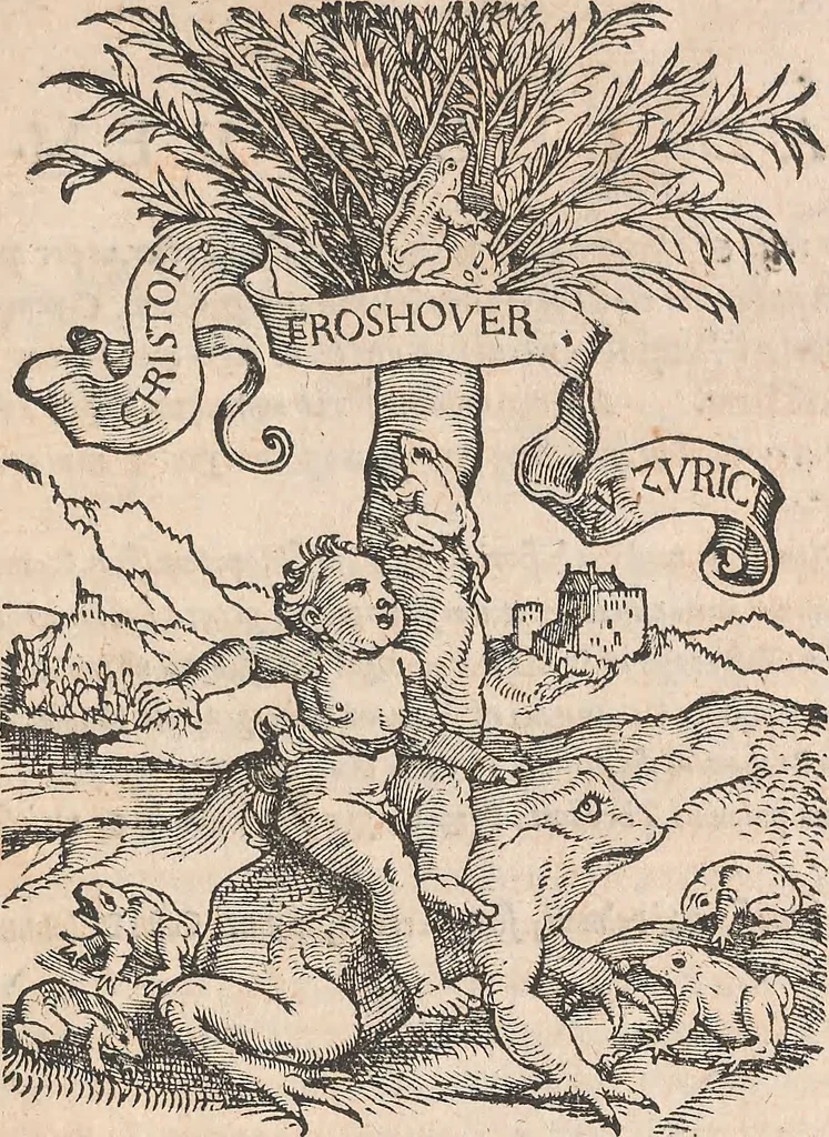 An illustration from Appendix historiae quadrupedum uiuiparorum & ouiparorum Conradi Gesneri Tigurini, 1554, leaf 4