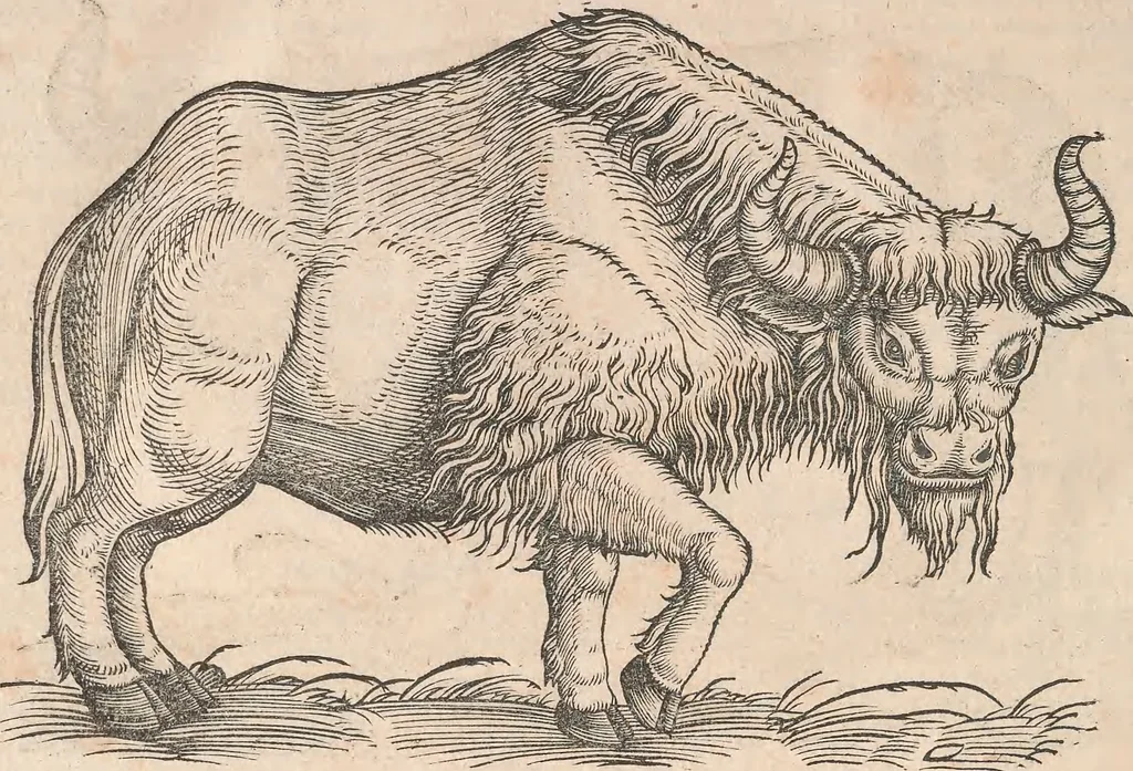 An illustration from Appendix historiae quadrupedum uiuiparorum & ouiparorum Conradi Gesneri Tigurini, 1554, leaf 7