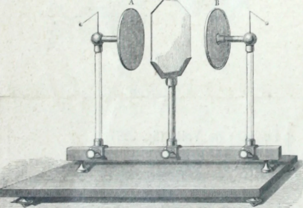 An illustration from Applications generales de l'electricite : appareils scientifiques, 1889, leaf 5