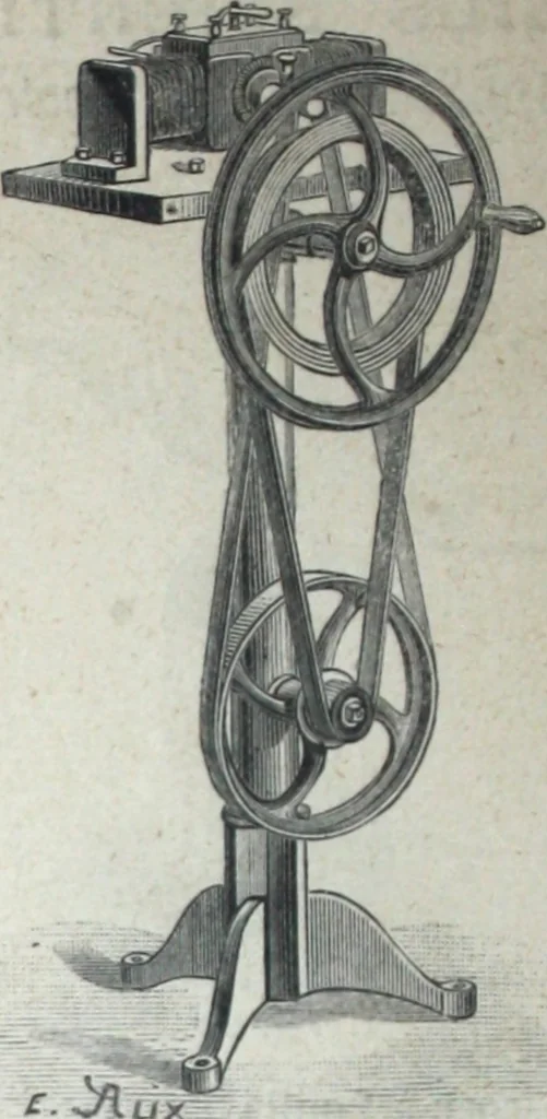 An illustration from Applications generales de l'electricite : appareils scientifiques, 1889, leaf 5