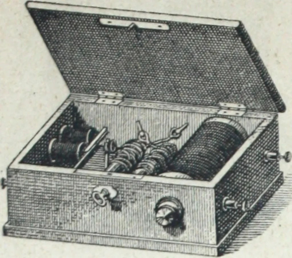 An illustration from Applications generales de l'electricite : appareils scientifiques, 1889, leaf 7