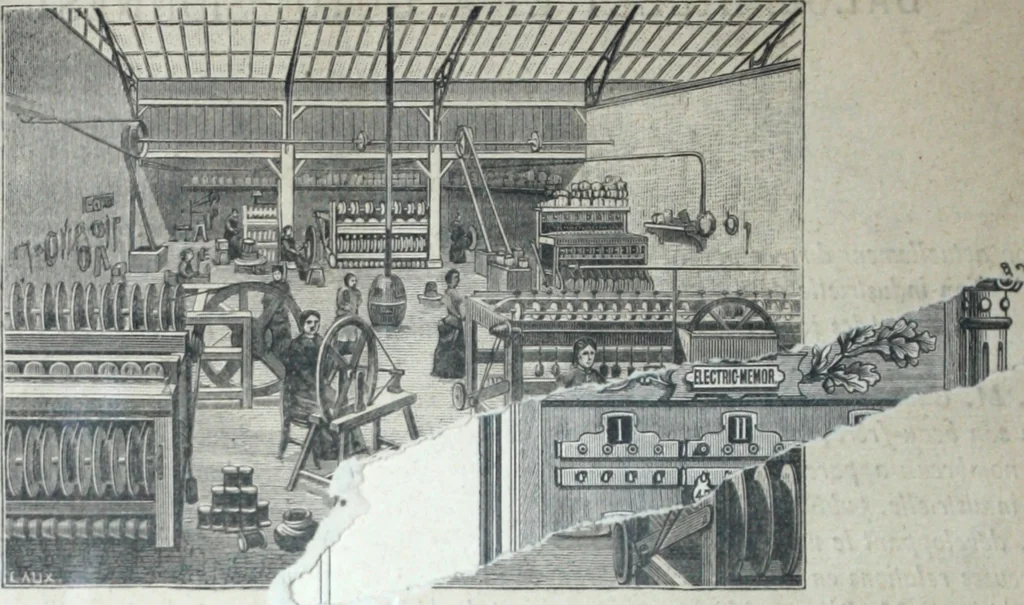 An illustration from Applications generales de l'electricite : appareils scientifiques, 1889, leaf 9