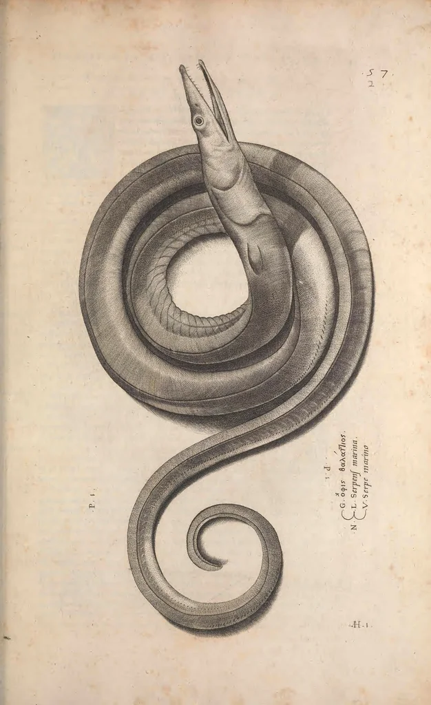 An illustration from Aquatilium animalium historiae, liber primus : cum eorumdem formis, aere excusis, 1554, leaf 132
