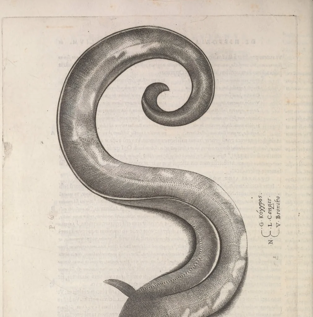 An illustration from Aquatilium animalium historiae, liber primus : cum eorumdem formis, aere excusis, 1554, leaf 151