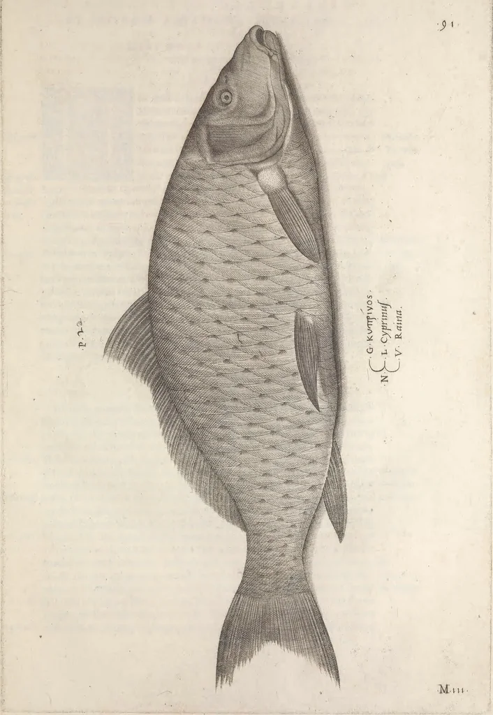 An illustration from Aquatilium animalium historiae, liber primus : cum eorumdem formis, aere excusis, 1554, leaf 200