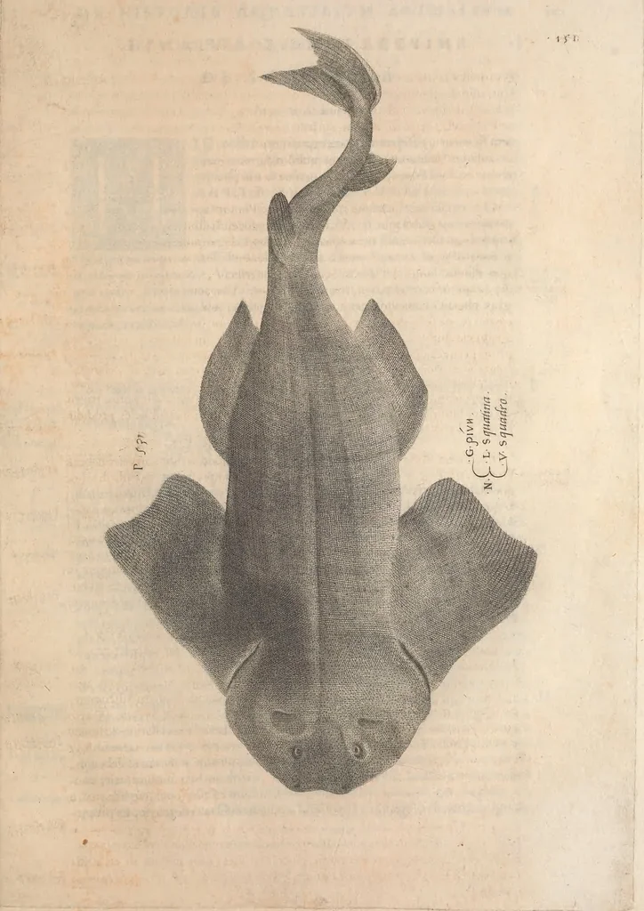 An illustration from Aquatilium animalium historiae, liber primus : cum eorumdem formis, aere excusis, 1554, leaf 320