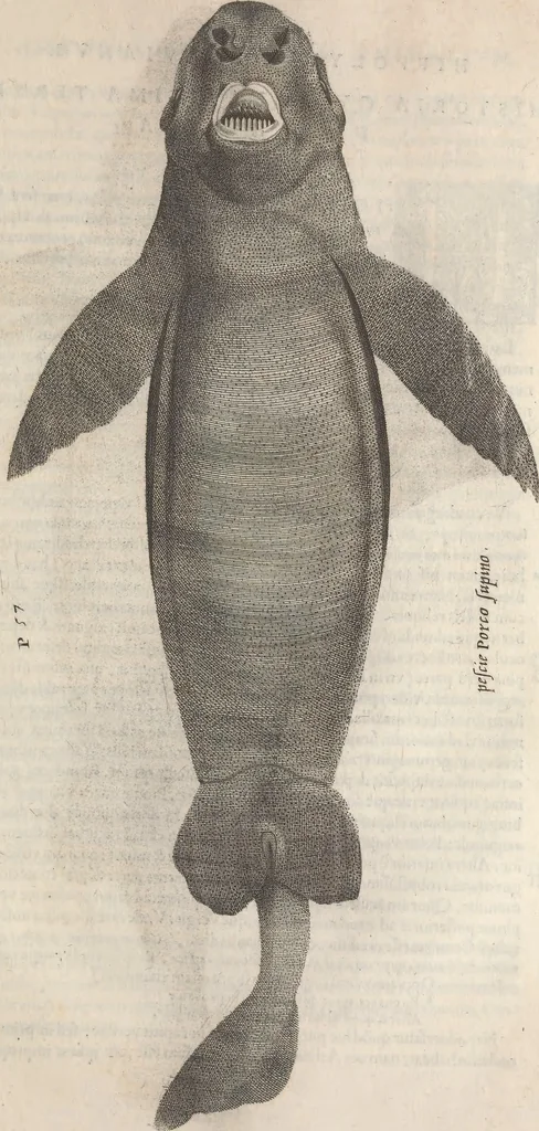 An illustration from Aquatilium animalium historiae, liber primus : cum eorumdem formis, aere excusis, 1554, leaf 332