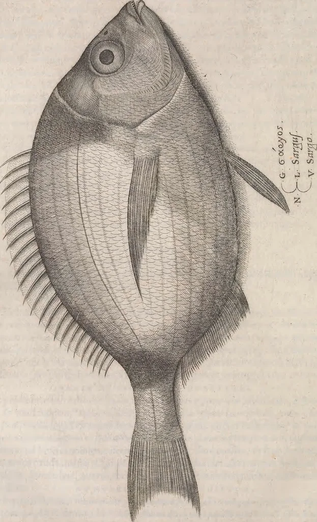 An illustration from Aquatilium animalium historiae, liber primus : cum eorumdem formis, aere excusis, 1554, leaf 375