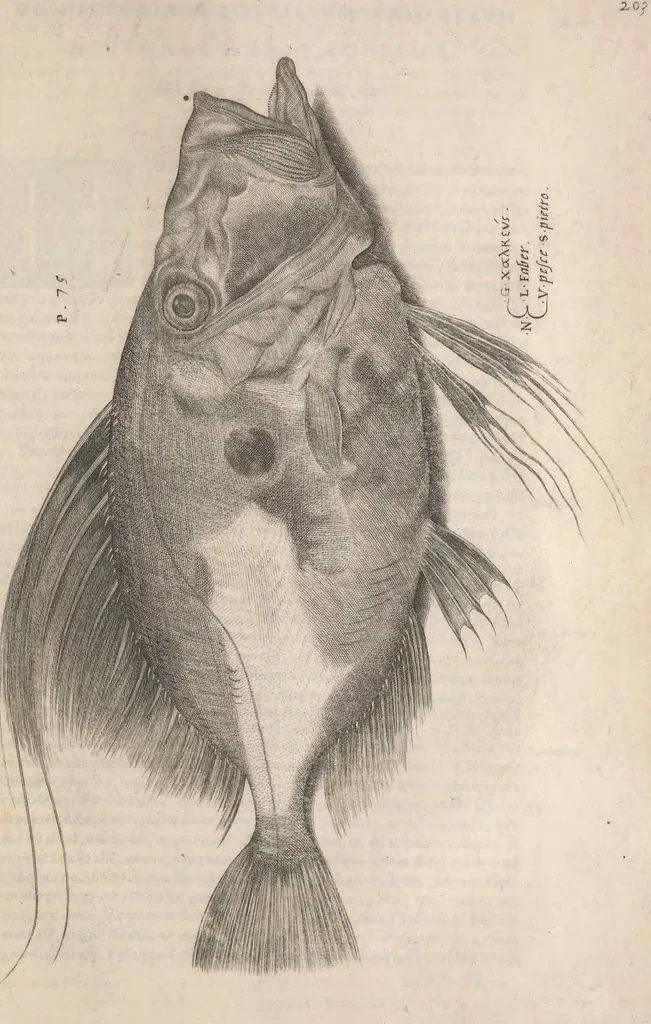 An illustration from Aquatilium animalium historiae, liber primus : cum eorumdem formis, aere excusis, 1554, leaf 424