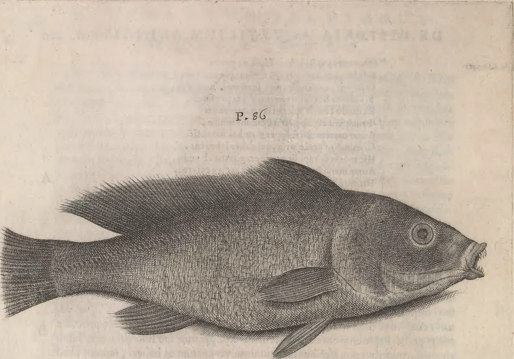An illustration from Aquatilium animalium historiae, liber primus : cum eorumdem formis, aere excusis, 1554, leaf 459