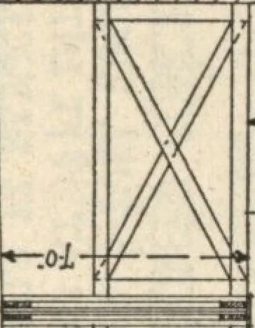 An illustration from Architectural details for every type of building : a practical drafting room guide for contractors, builders, lumber dealers, millmen, draftsmen and architects., 1921, leaf 100