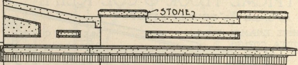 An illustration from Architectural details for every type of building : a practical drafting room guide for contractors, builders, lumber dealers, millmen, draftsmen and architects., 1921, leaf 103